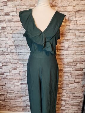 Red Leaf Brand New Elegant Green Ruffle Jumpsiut